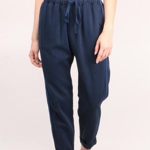 XIRENA | Rex Pants - Navy Tide w. Blue Stripes